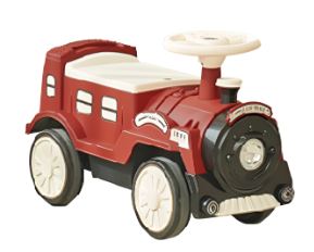 빈티지 무소음 기차 붕붕카(다크레드)