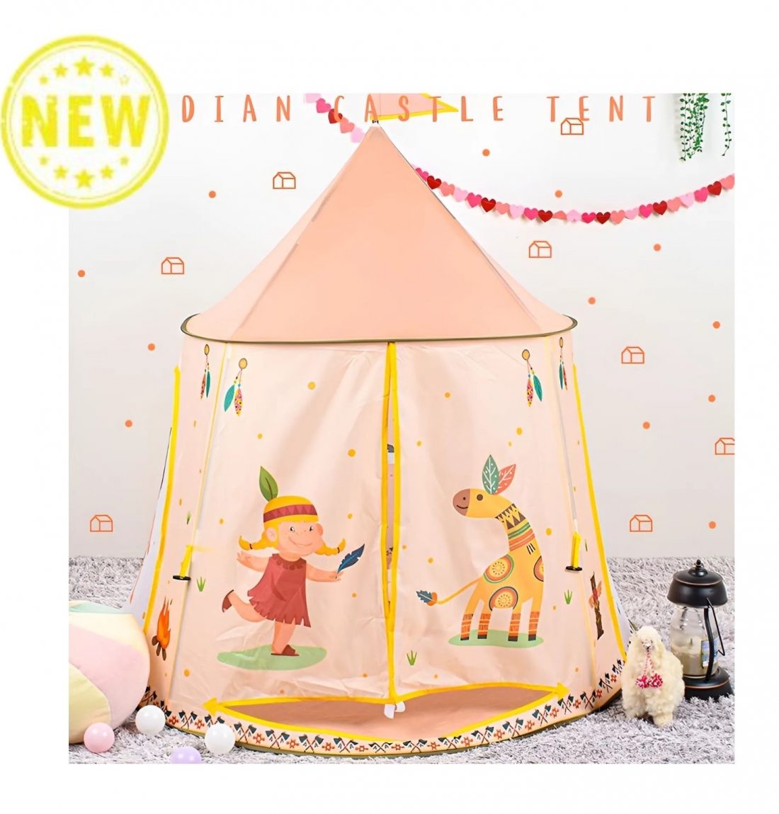 인디언 캐슬 유아 텐트